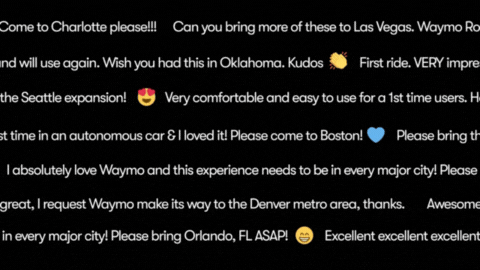 TechDogs-"A GIF Depicting The Various Comments And Inquiries Waymo Received For Its Services"